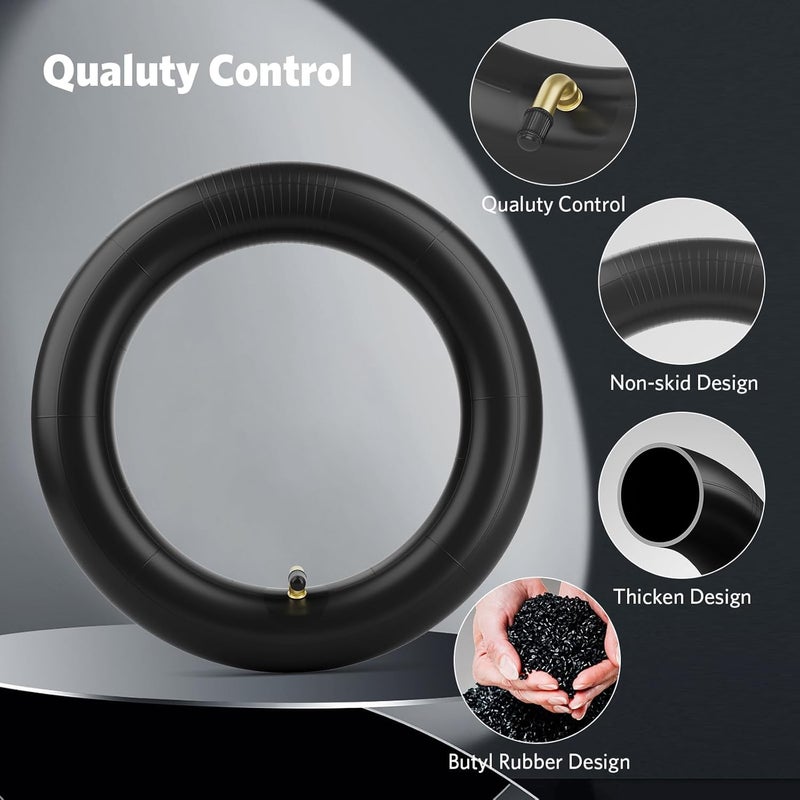 Cooryda 2Pack 8.5 Inches Scooter Inner Tube,8.5'' x 2" Inner,8 1/2x2 Pneumatic Tyres for Scooter Gotrax Gxl V2/Xiaomi M365,8.5x2 Electric Scooter Tire Replacement Wheels for Front/Rear,Gas Scooters - Image 4